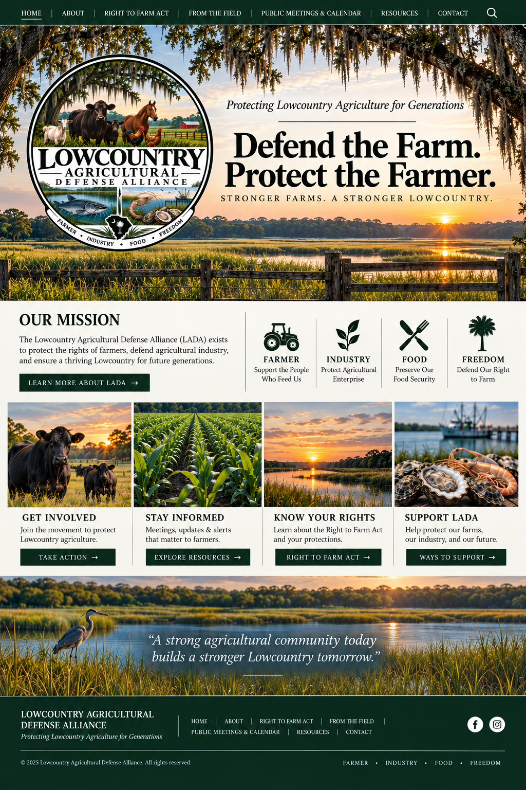 Lowcountry Agricultural Defense Alliance homepage